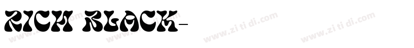Rich Black字体转换